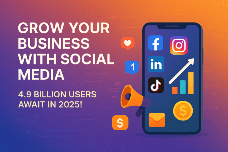 Social media marketing strategies for business growth in 2025 – Instagram, Facebook, LinkedIn, TikTok